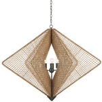 Shizen Chandelier - Gray / Natural