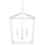 Denison Lantern Pendant - Gesso White