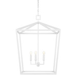 Denison Lantern Pendant - Gesso White