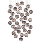 Palatino Multi Light Pendant - Silver / Blue Marbeled