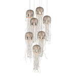 Medusa Multi Light Pendant - Nickel / Clear