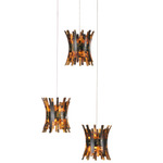 Alsop Multi Light Pendant - Brown / Natural