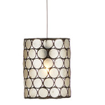 Regatta Mini Pendant - Silver / Cupertino / Capiz