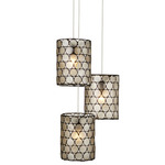 Regatta Multi Light Pendant - Silver / Cupertino/ Capiz