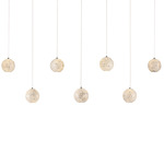 Finhorn Linear Multi Light Pendant - Silver / Pearl