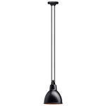 Les Acrobates De Gras N322 Pendant - Large - Black / Black / Copper Interior