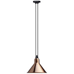 Les Acrobates De Gras N322 Pendant - Large - Black / Copper