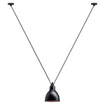 Les Acrobates De Gras N323 Pendant - Large - Black / Black / Copper Interior