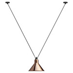 Les Acrobates De Gras N323 Pendant - Large - Black / Copper