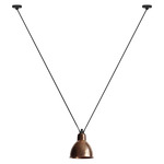 Les Acrobates De Gras N323 Pendant - Large - Black / Raw Copper