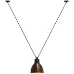 Les Acrobates De Gras N323 Pendant - XL - Black / Raw Copper