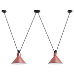 Les Acrobates De Gras N324 Pendant - Large - Black / Red