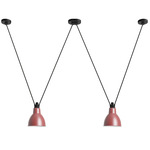 Les Acrobates De Gras N324 Pendant - Large - Black / Red