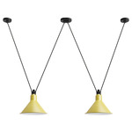 Les Acrobates De Gras N324 Pendant - Large - Black / Yellow