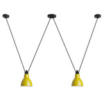 Les Acrobates De Gras N324 Pendant - Large - Black / Yellow