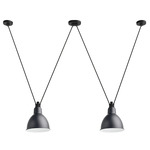 Les Acrobates De Gras N324 Pendant - XL - Black / Black