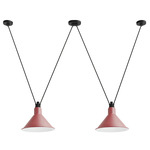 Les Acrobates De Gras N324 Pendant - XL - Black / Red