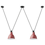 Les Acrobates De Gras N324 Pendant - XL - Black / Red