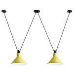 Les Acrobates De Gras N324 Pendant - XL - Black / Yellow