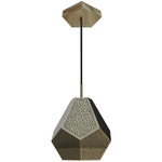 Almas Pendant - Antique Brass