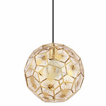 Skoura Small Pendant - Brass