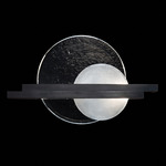 Selene Linear Wall Sconce - Black Iron / Clear / White