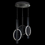 Selene Multi Light Pendant - Black / Clear