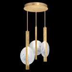 Selene Multi Light Pendant - Gold / White