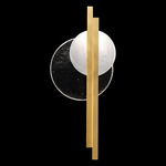 Selene Tall Wall Sconce - Gold Leaf / Clear / White