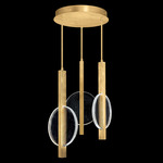 Selene Multi Light Pendant - Gold / Clear