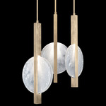 Selene Multi Light Pendant - Soft Gold / White