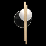 Selene Tall Wall Sconce - Soft Gold Leaf / Clear / White