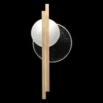 Selene Tall Wall Sconce - Soft Gold Leaf / Clear / White