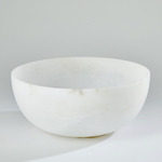 Giant Alabaster Bowl - White