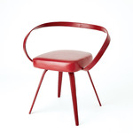 All Leather Chair - Red