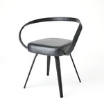 All Leather Chair - Black