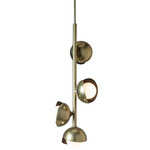 Brooklyn Vertical Pendant - Modern Brass / Oil Rubbed Bronze