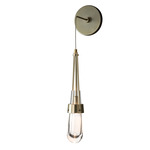 Link Glass Wall Sconce - Modern Brass / Clear