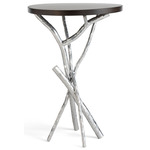 Brindille Wood Side Table - Sterling / Espresso Maple