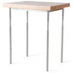 Senza Wood Side Table - Sterling / Natural Maple