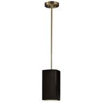 Rectangle Radiance Pendant - Antique Brass / Carbon