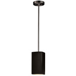 Rectangle Radiance Pendant - Brushed Nickel / Carbon