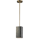 Rectangle Radiance Pendant - Antique Brass / Hammered Brass