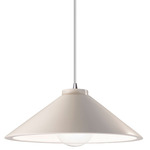 Flare Radiance Pendant - Polished Chrome / Matte White