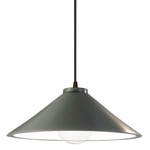 Flare Radiance Pendant - Dark Bronze / Pewter Green