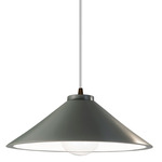 Flare Radiance Pendant - Dark Bronze / Pewter Green