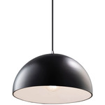 Dome Radiance Pendant - Polished Chrome / Carbon