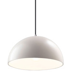 Dome Radiance Pendant - Polished Chrome / Matte White