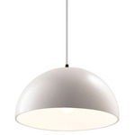 Dome Radiance Pendant - Dark Bronze / Matte White