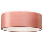 Radiance Round Outdoor Ceiling Light Fixture - Gloss Blush / White